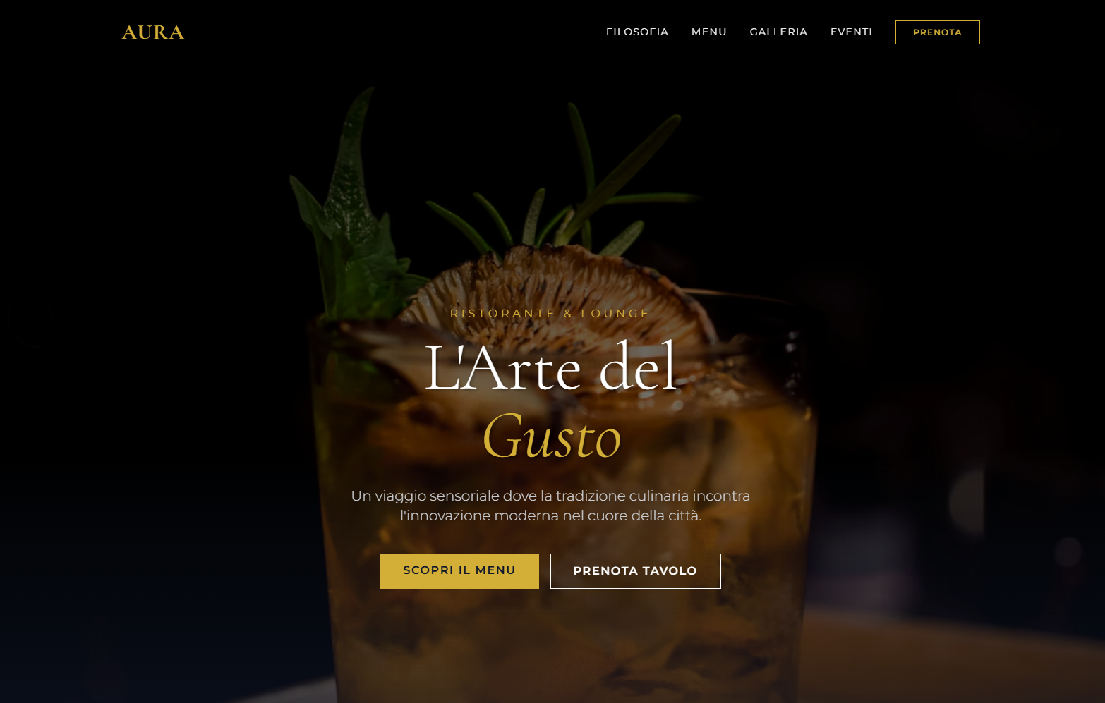 Esempio Sito Ristorante